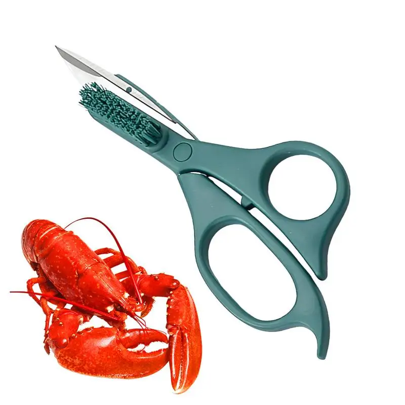 Shrimp Scissors Seafood Shears Stainless Steel Crab Scissors Multifunctional Crab Legs Crackers And Tools Anti-Slip Crab Cutter