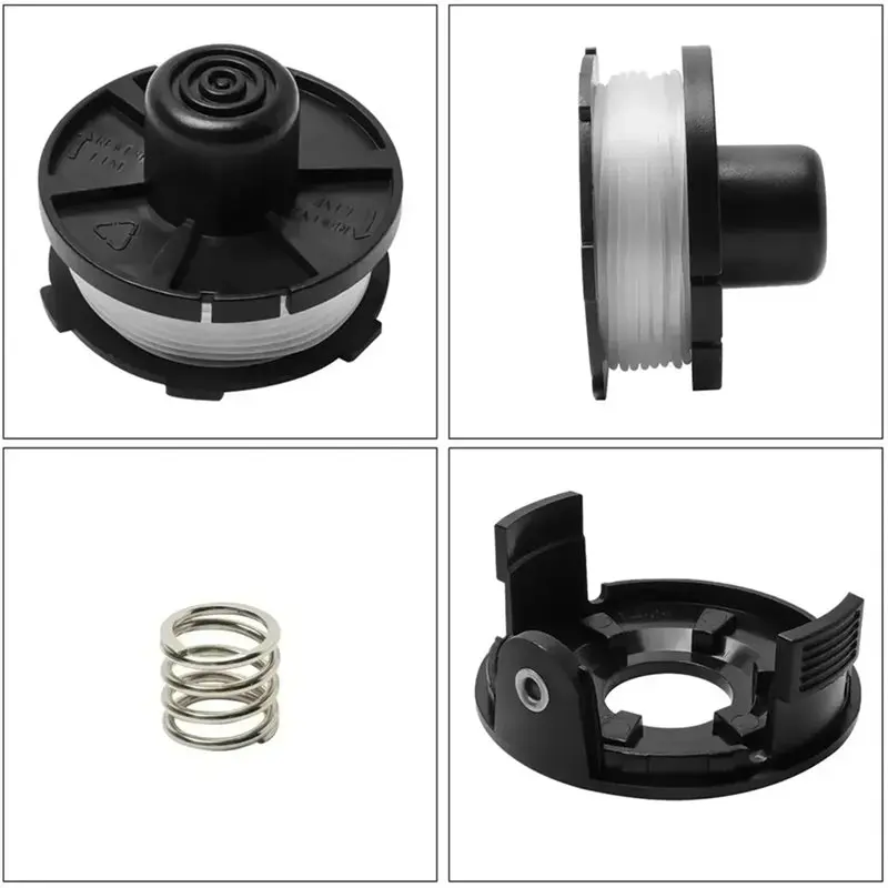 Zestaw części zamiennych BOFO 3 szt. do podkaszarki, głowica szpuli, osłona, sprężyna do modeli BUR181, BUR141, DUR181Z, DUR141Z