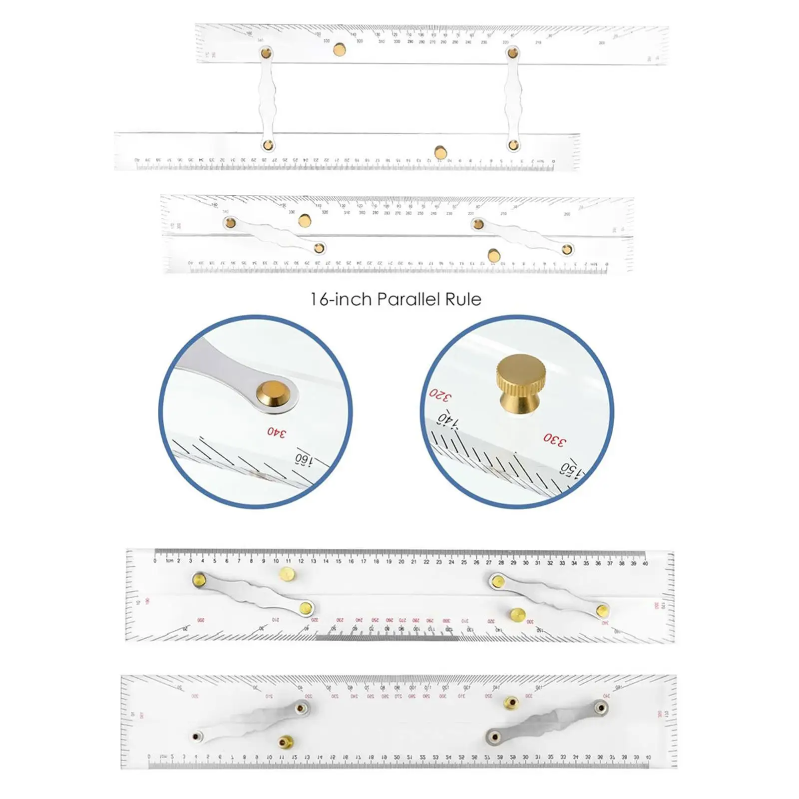 Mapping Points Parallel Ruler Plastic Angle Drafting Chart Tool for Marine Navigation and Nautical Use
