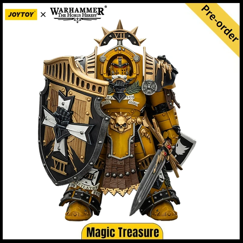 

【Предпродажа】JOYTOY Warhammer 40K Imperial Fists Legion Praetorin Tartaros Terminator Armor Vigil StormShield 1/18 Фигурка