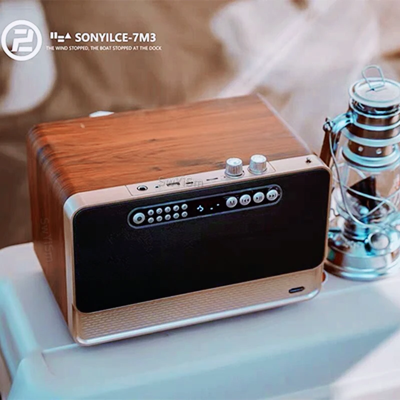 

Retro Wooden FM Radio Caixa De Som Portable Wireless Bluetooth Speaker 30W Heavy Bass Box Music Player U disk TF Card AUX