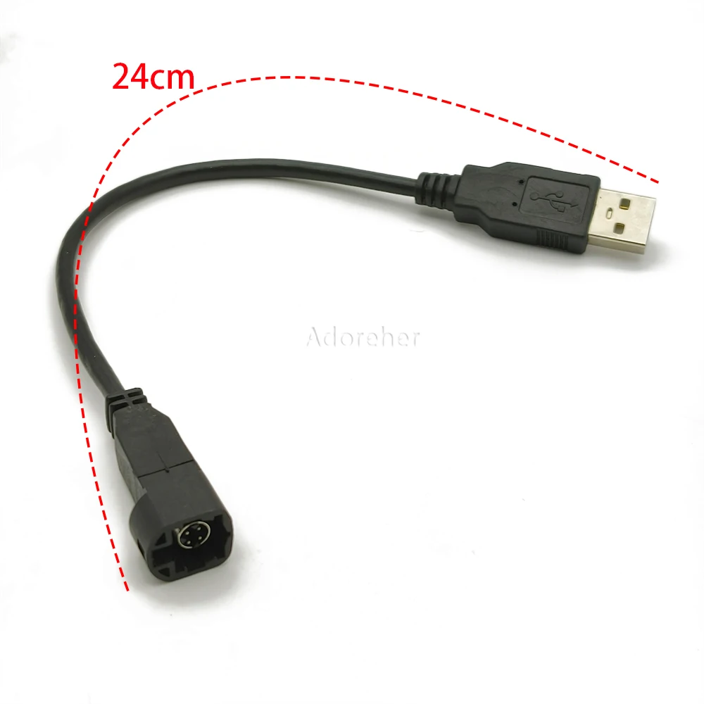 Car USB Interface Car Charge Data Transfer Audio Modification USB lossless adapter cable For VW RCD310/300 POLO Santana Lavida