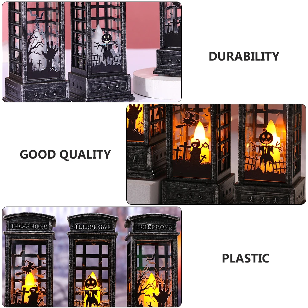 

Pumpkin Wind Lamp Ornaments Halloween Decoration Decorative Light Decorate Festival Adornment Plastic for