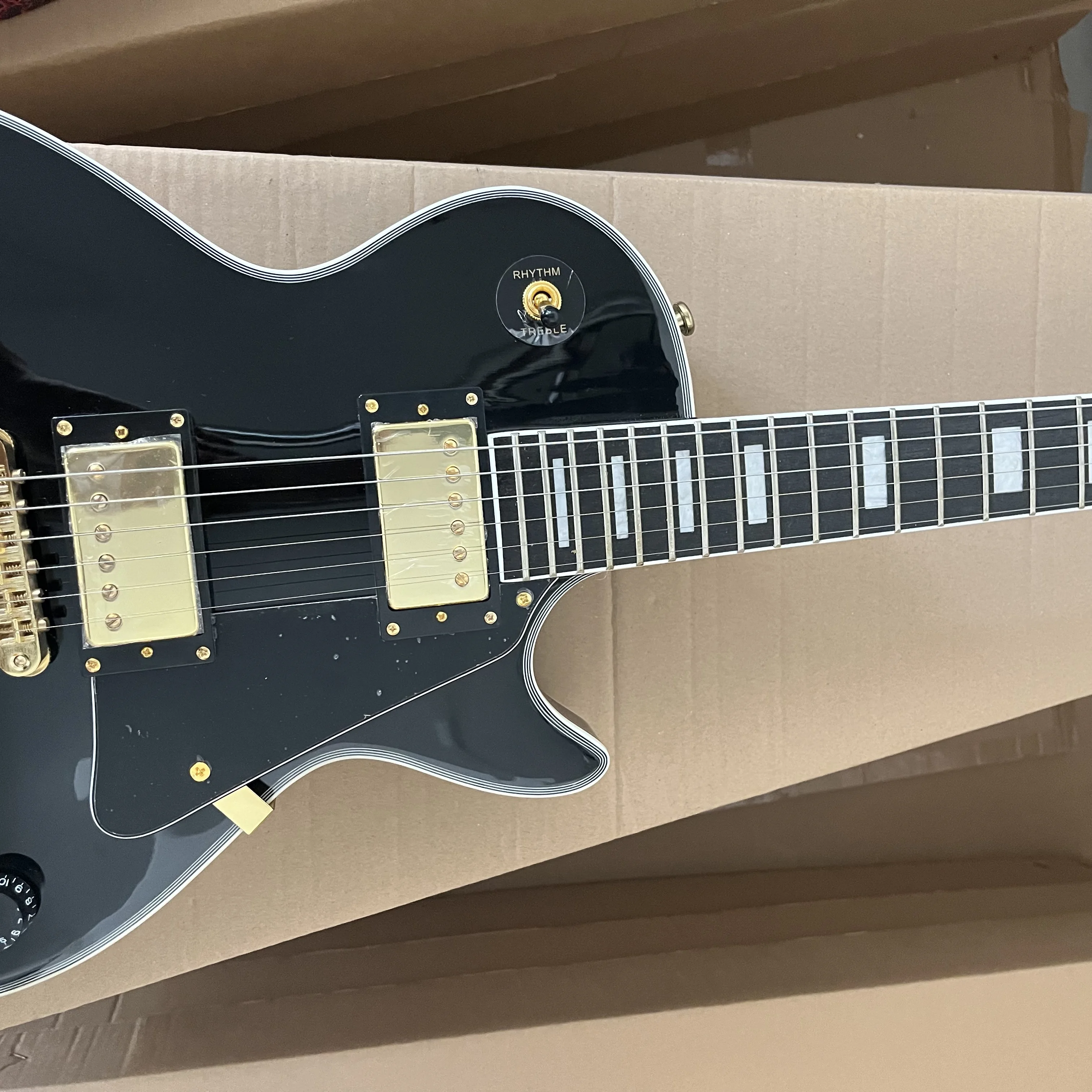 

Classic Heritage Black Electric Guitar in stock