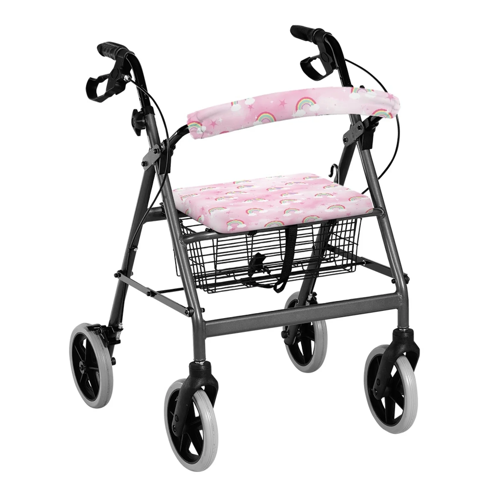 Coloranimal Rainbow Star 2PCS Rollator Walker Cover for Elderly Rollator Seat Covers 2026 Collection