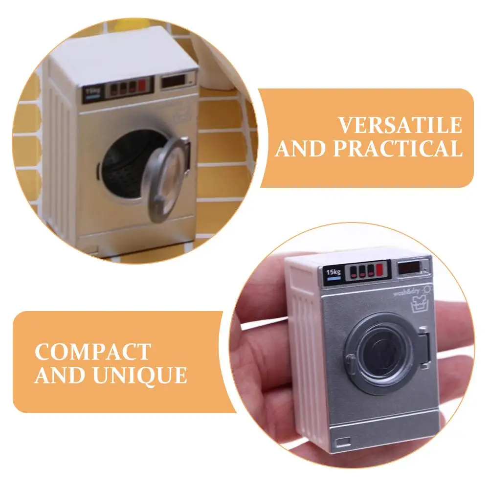 Mini Washing Machine Model Baby Toys Dollhouse Electrical Appliance Toddler