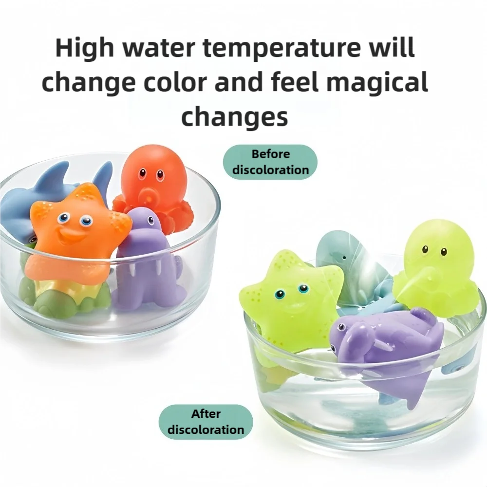 Baby Bath Toys Turtle Squirt Water Net Fishing Shark Children's Animal Squeeze Fun Floating Water Toys