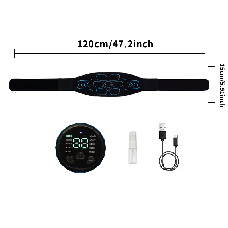 Smart Waist Muscle Toner Abdominal Toning Belt Body Massager Abs Trainer Muscle Training Workout Home Gym Fitness Equipment - Image 6