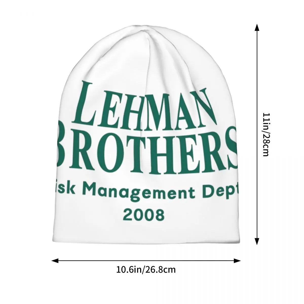 Lehman Brothers Risk Management Department 2008 Slouchy Knit Beanie Hat for Man Woman Fall Winter Bonnet Hat Warm Skullies Cap