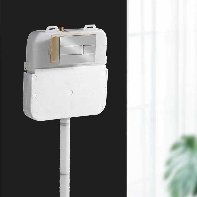 Hurken toilet verborgen watertank Huishoudelijke badkamer verborgen verborgen verborgen in muurspoeltank Wandgemonteerd toiletwater