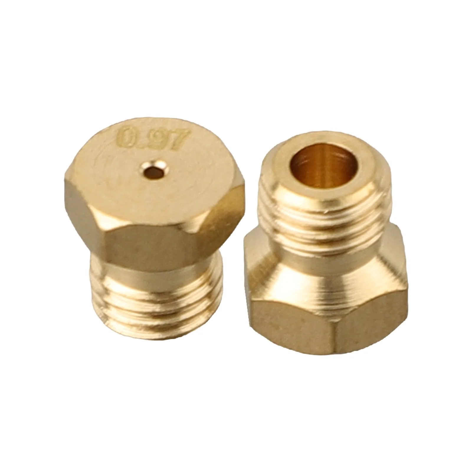 5PCS Gas Nozzles Gas Hob Conversion Kit Brass Material Height 9mm Multiple Nozzle Sizes Compatible With Natural Gas