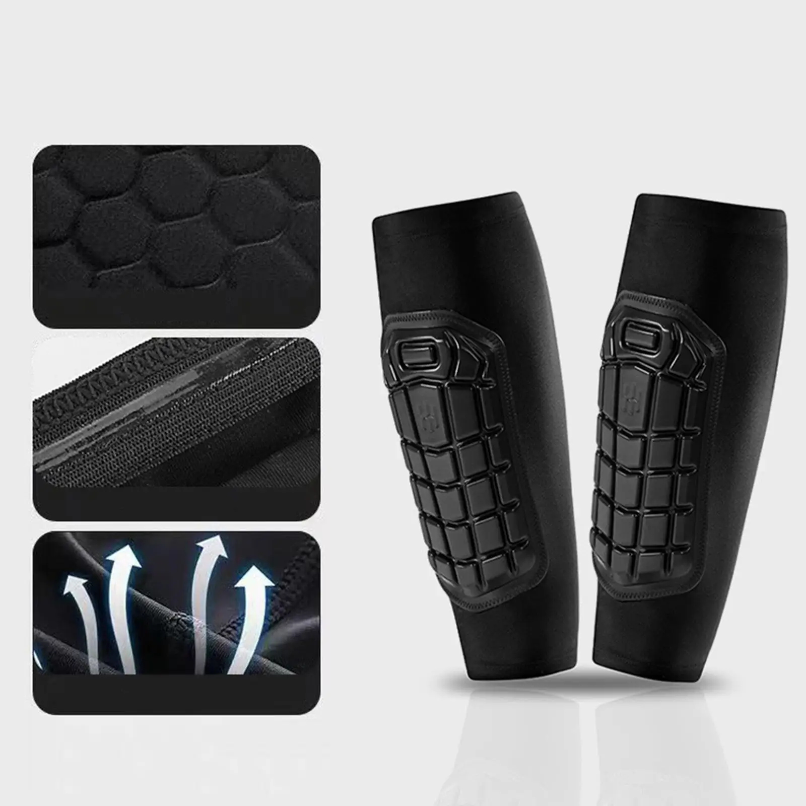 Knieschoner für Männer und Frauen, weiche Schienbeinschoner, elastisch, stoßfest, Beinschutz für Outdoor-Sportarten, Tennis, Radfahren, Softball, Volleyball