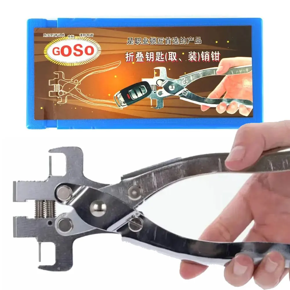 New Goso Fixing Flip Folding Key Vice Remover Flip-key Pin Remover Split Pin Fixing Tool for KD XHORSE Remote Locksmith Tool