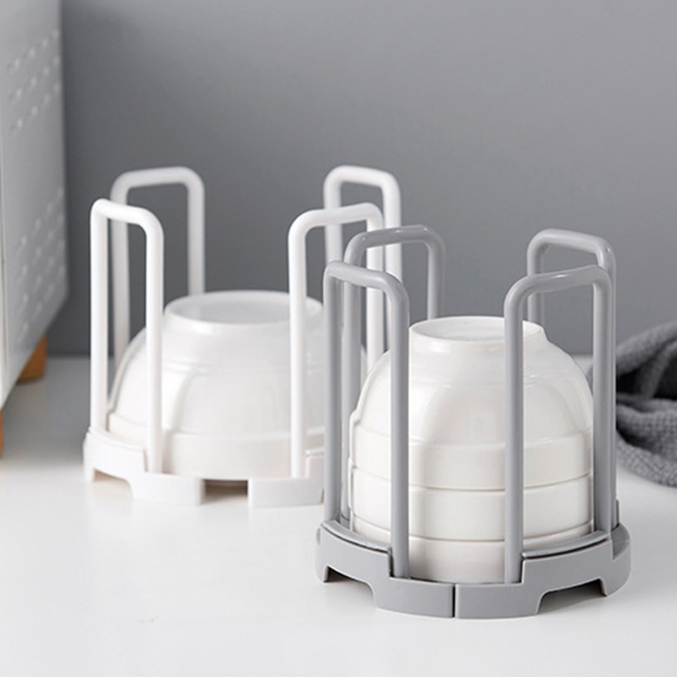  Practical Plastic Desktop Bowl Holder Removable Multifunctional Drain Cup Shelf Retractable Dishes Storage Rack Kitchen 