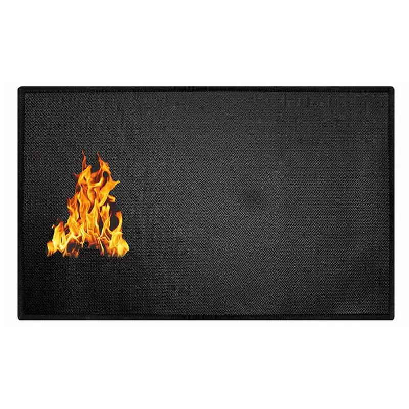 

Heat Protection Mat For Fire Pit BBQ Matt Under Grill Oil-Proof Grill Floor Pads Grill Mats Folding Waterproof Grill Mat For