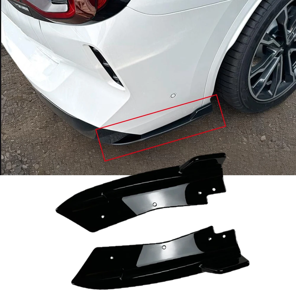 Rear Bumper Splitter Canards Side Spoiler Diffuser Body Kit for BMW X3 G01 LCI M Sport 2022 onwards