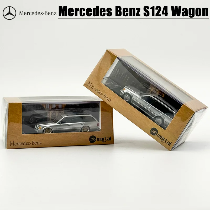 Dodelijke Schaal 1/64 Mercedes Benz S124 Wagon Gelegeerd Speelgoed Motorvoertuig Diecast Metalen Model Geschenken