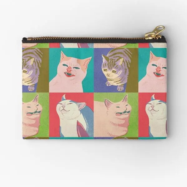 

Чехлы на молнии с четырьмя мемами кошки апокалипсиса, упаковка для монет, носков, хранения нижнего белья, Женский кошелек, чистый карман для денег
