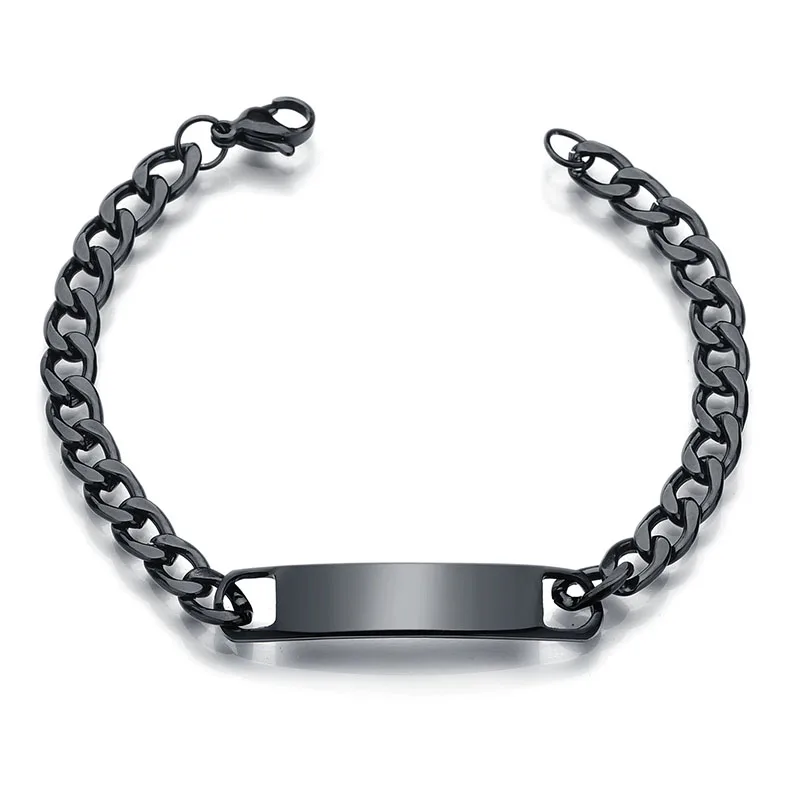 Punk Gold Stainless Steel Thick Hand Chain Bracelet