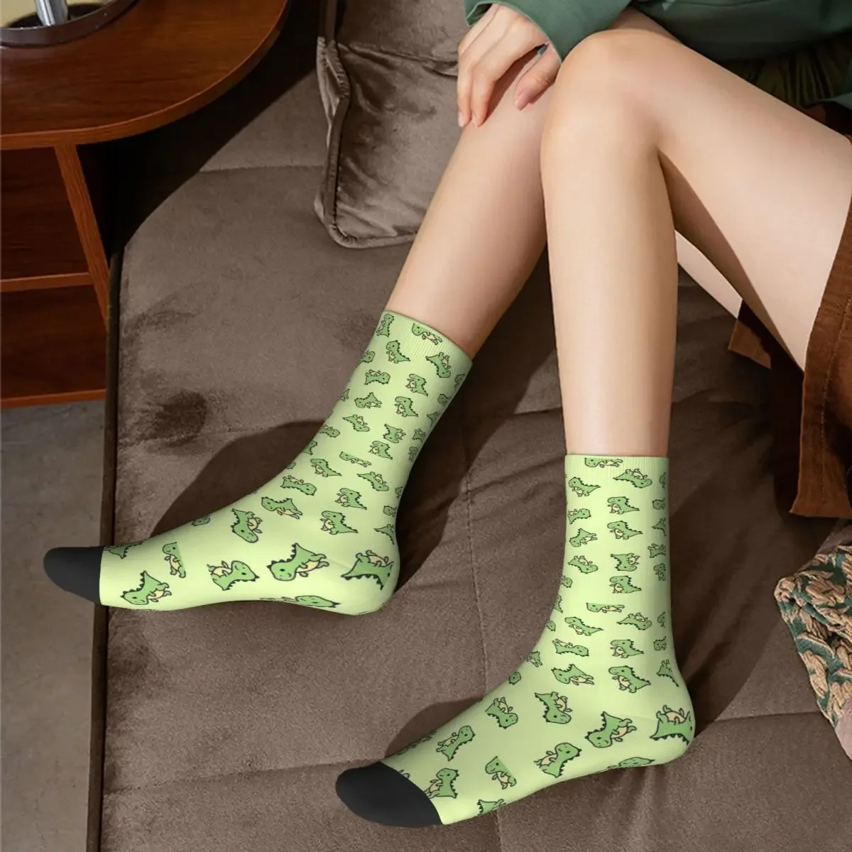 T. Chaussettes Rex Harajuku, bas super doux, chaussettes longues toutes saisons, accessoires pour cadeaux unisexes