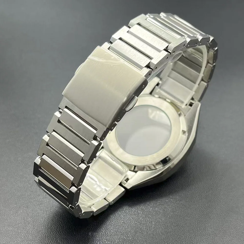 43mm 2026 Waterproof Polished Stainless Steel Watch Case 316L Movement Accessories Suitable for Miotta 8215 8205 with 32.1mm Dia