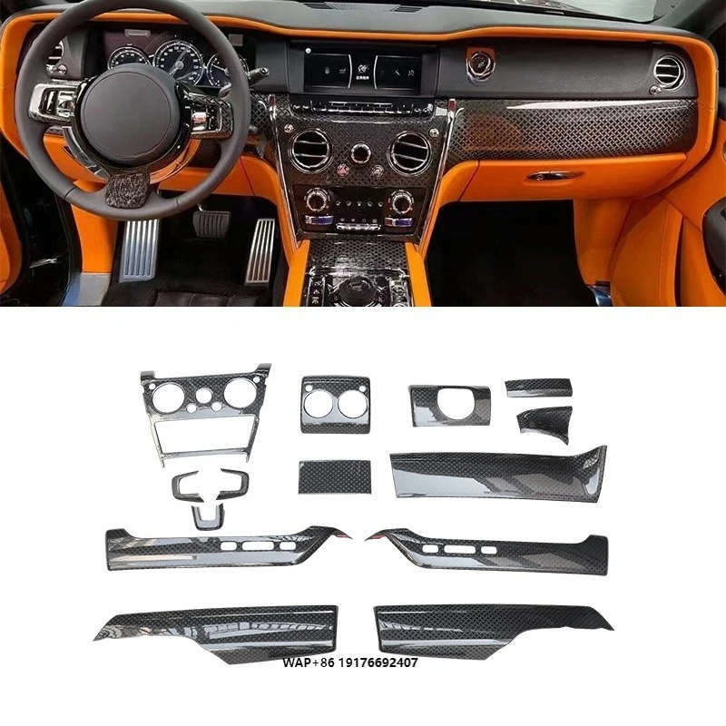High Quality OEM Style Dry Carbon Fiber Car Auto Parts Car Interior Kit For Cullinan