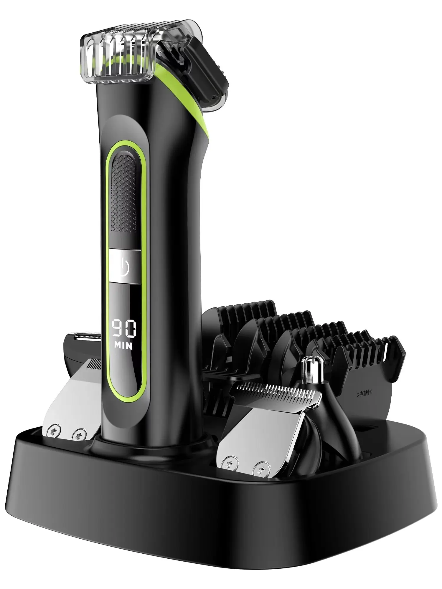 HATTEKER 5-in-1 Professioneller Elektrischer Haarschneider für Männer Pflegeset Vollständig Wasserdicht LED-Display Haarschneidemaschine