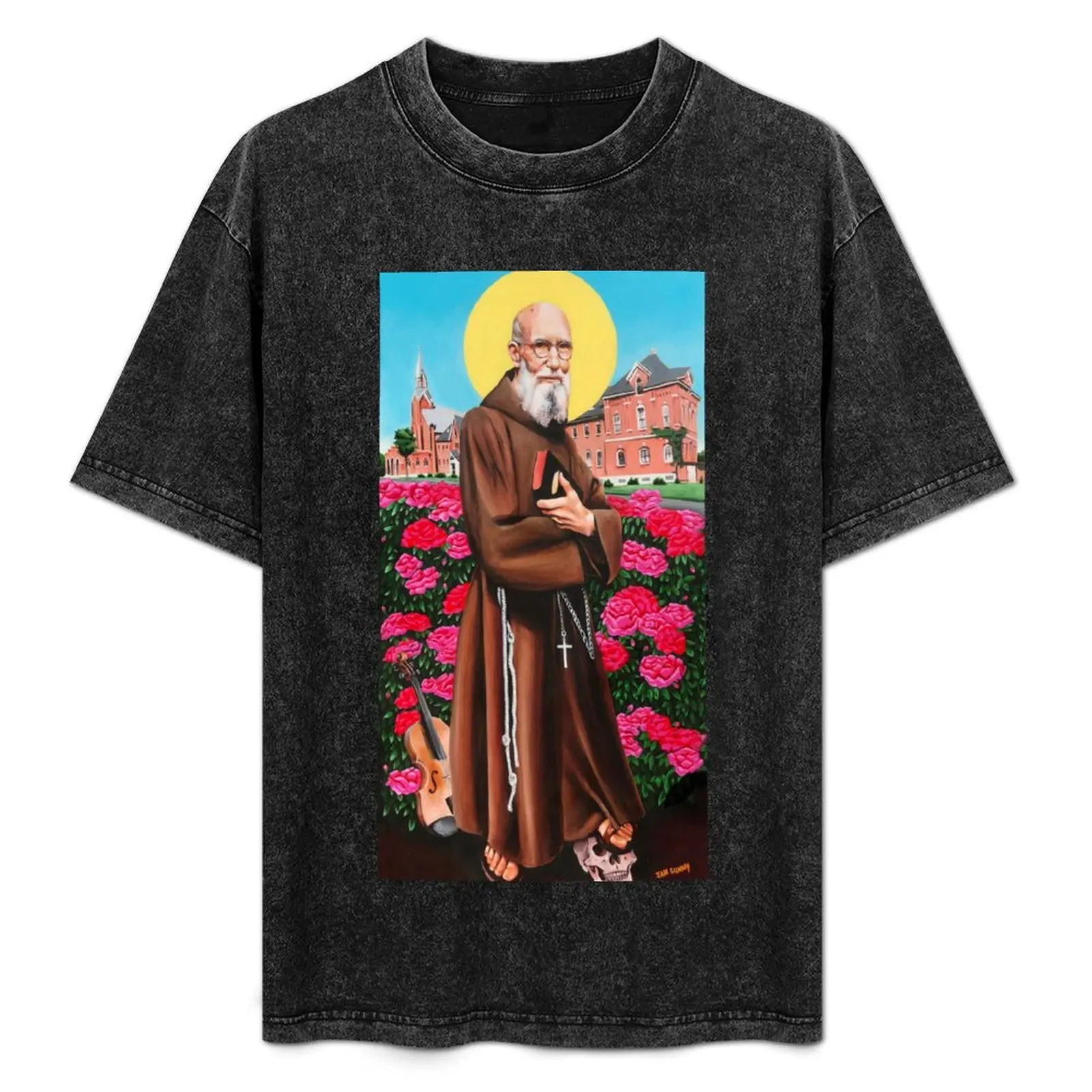 

Father Solanus Casey Jah Sunny Arts Painting T-Shirt Aesthetic clothing essential t shirt kawaii clothes compression shirt men
