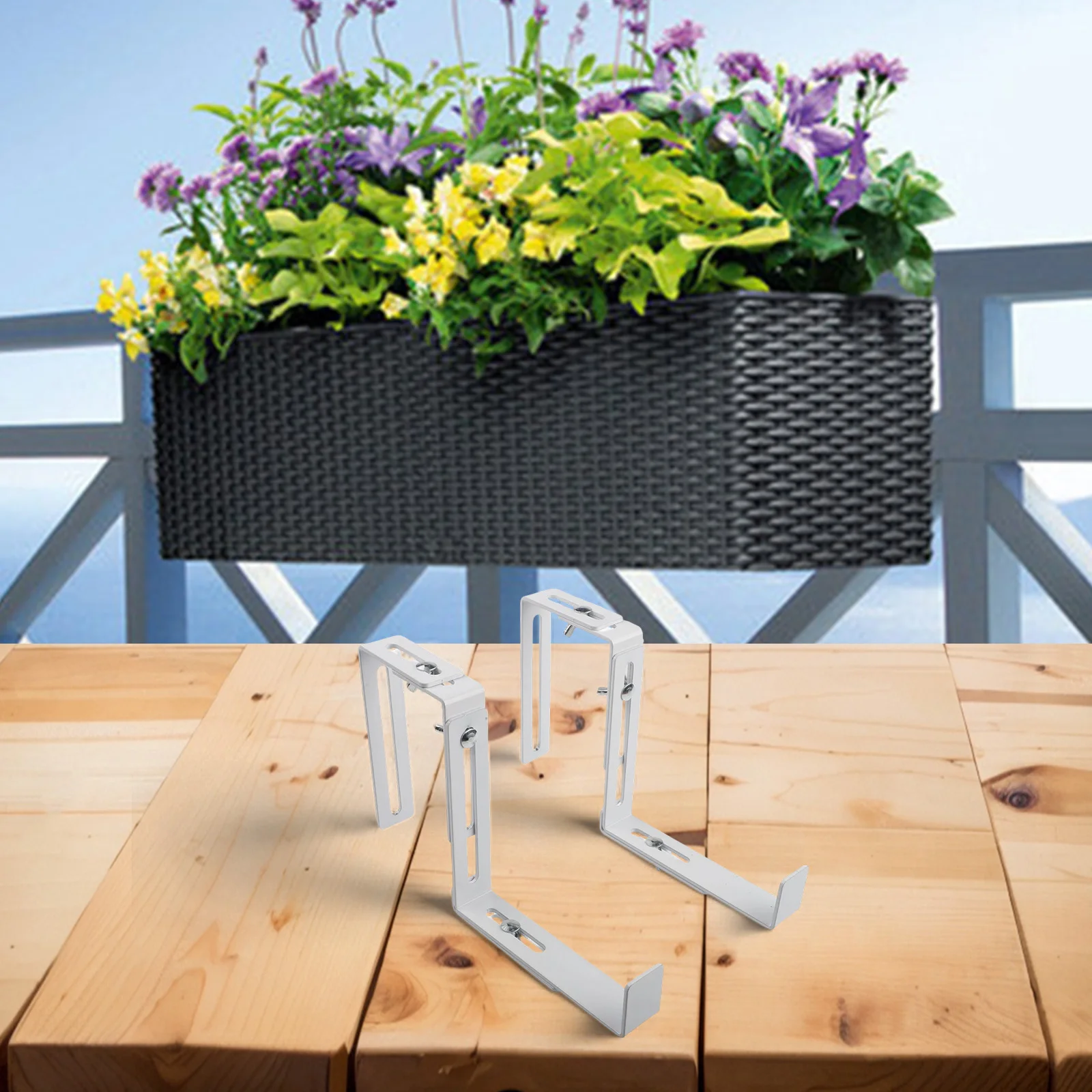 Stainless Steel Screws As Shown Adjustable Hooks Adjustable Support Bar Easy Installation Enhanced Stability Hassle-Free Setup
