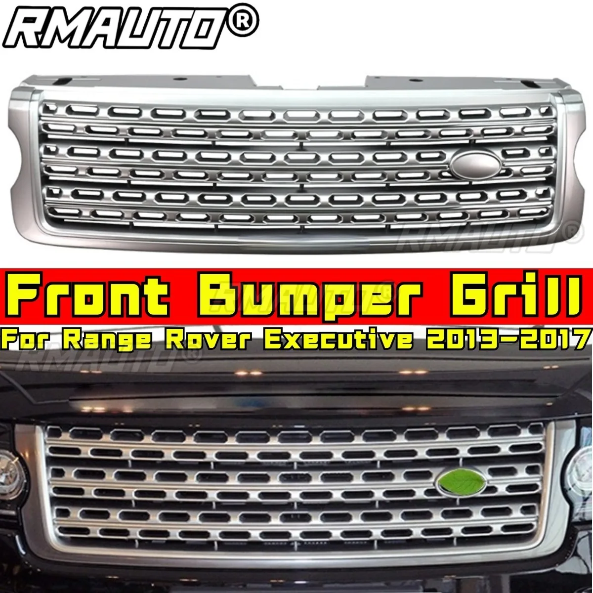Car Grille Racing Grills Bumper Grill Front Bumper Grill Chin Body Kit For Range Rover Executive 2013-2017 Car Accessories