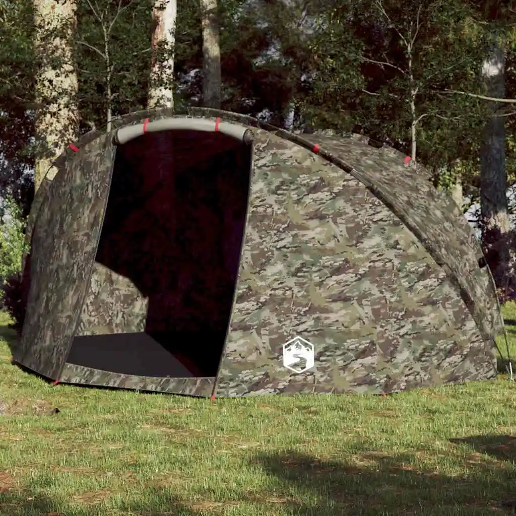 5-Personen Wasserdichtes Tarnzelt, Lichtundurchlässiges, Winddichtes Campingzelt für Festivals, Wandern, Rucksackreisen, Camping und Angeln
