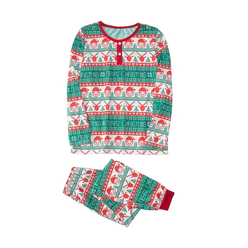 Christmas Pajamas Family Matching New Year Father Mother Kids Baby Look Clothes Set Dad Mom And Daughter Son Pyjamas lovely Set