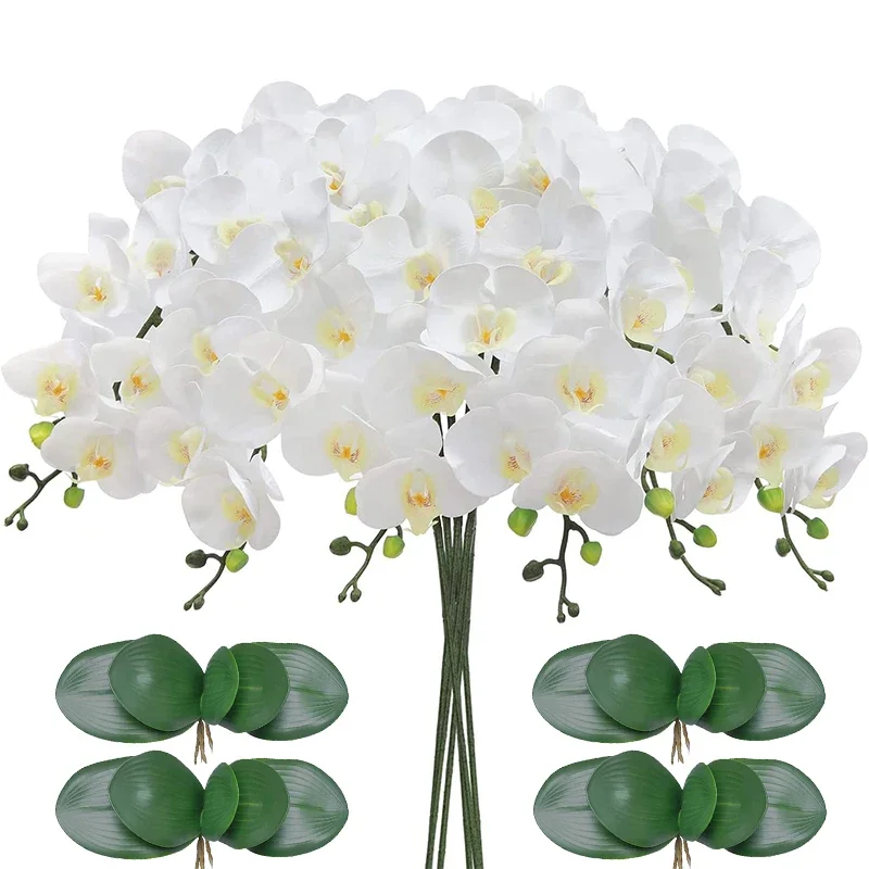 

Artificial Orchid Bulk Real Touch Large Latex Orchid Fake Phalaenopsis Flower Home Wedding Decoration