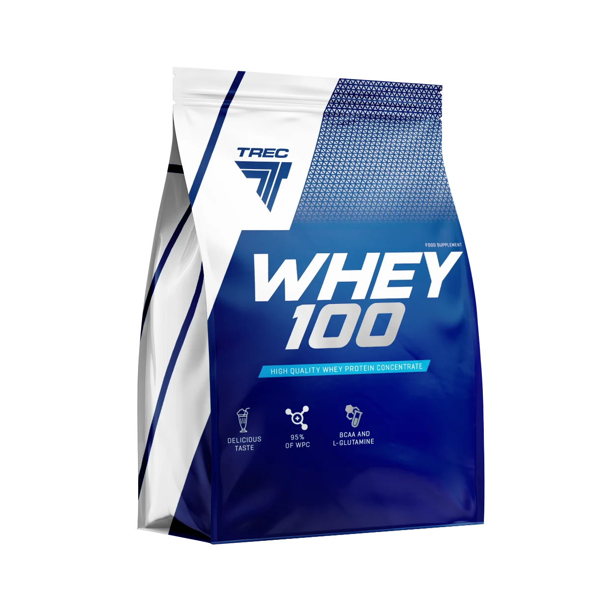 Whey Protein 100 Trec Nutrizione - Concentrato di alta qualità - 2.275 kg - Cioccolato