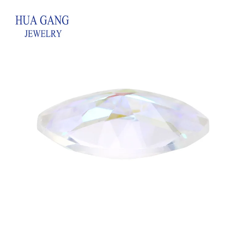 AB Color Marquise Shape Cubic Zirconia Stone Multicolor Brilliant Cut Loose CZ Synthetic Gems Beads For Jewelry