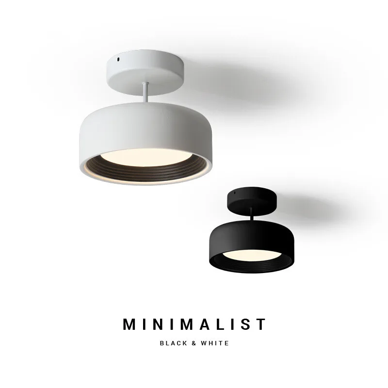 LED Minimalist Ceiling Lamp Round Modern Creative Living Room Background Restaurant Entrance Corridor Balcony Lighting Fixtures
