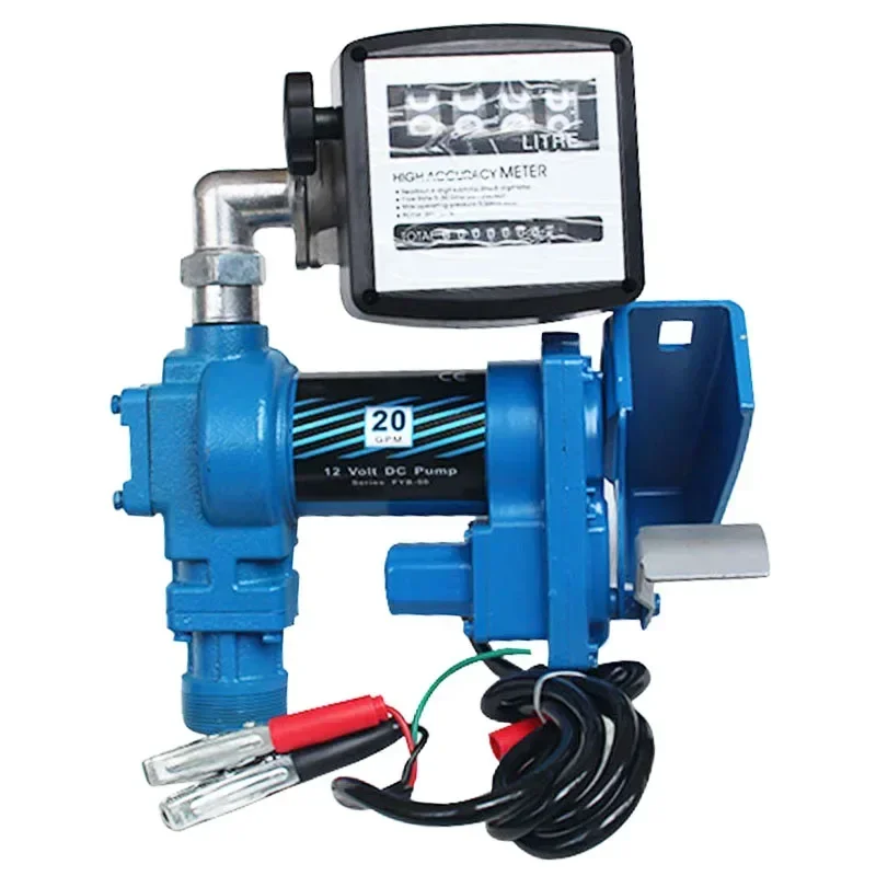 Portable Gasoline Fuel Dispensing Pump with Integrated Flow Meter & Manual Nozzle