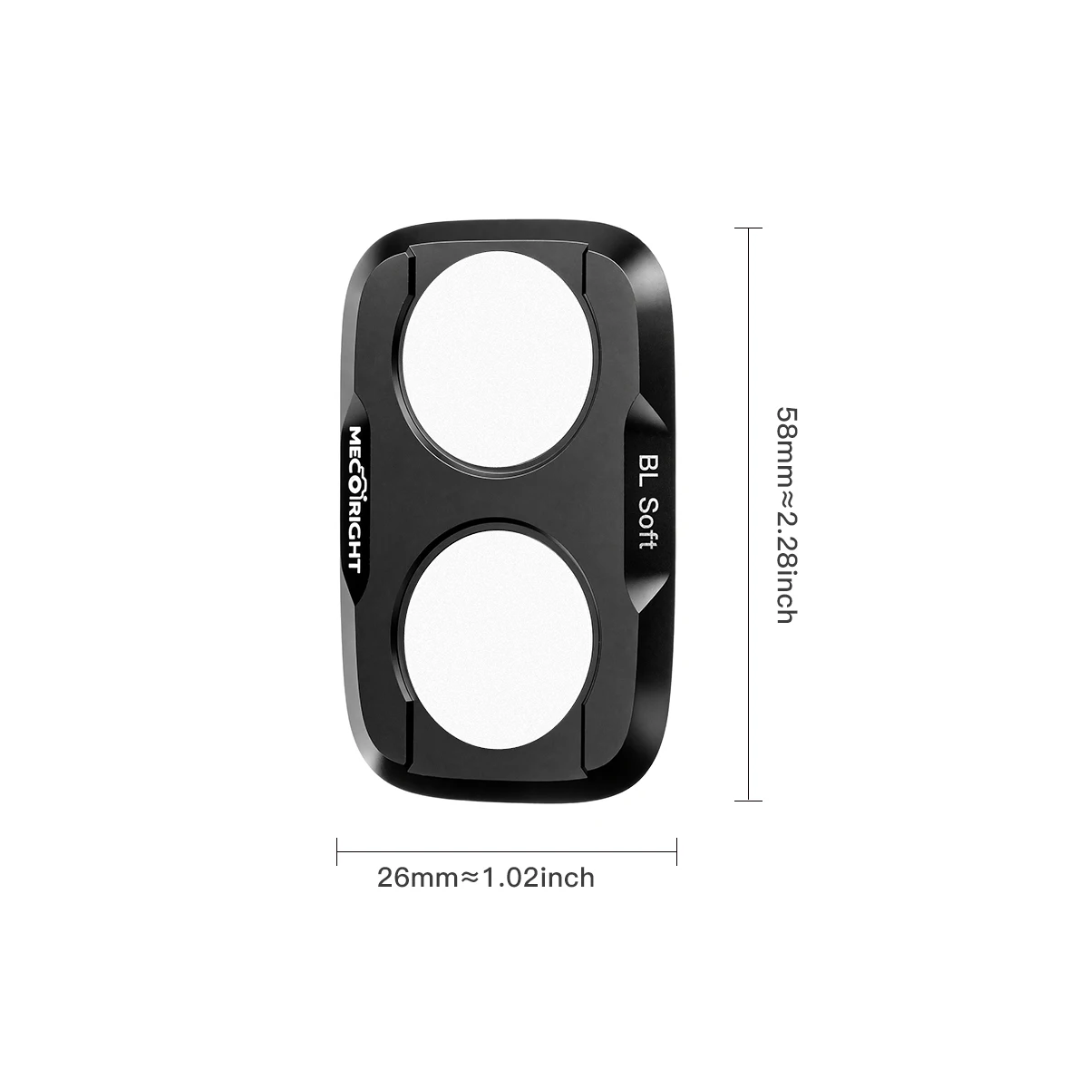 Mecoright Twist Lock Single Filter for DJI Osmo Pocket 4P, VND1-5 Adjustable ND, CPL, ND8+PL, ND8, Black Mist, UV Lens Filte