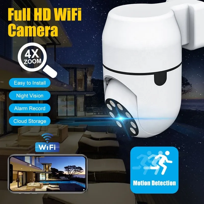 200W 5G Wifi iP Camera Night Vision Full Color Ai Human Tracking CCTV Video Indoor wireless Security Monitor Surveillance Camera