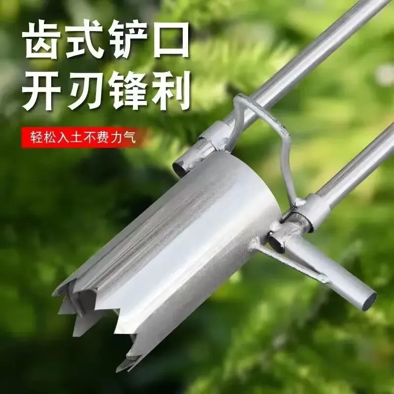 For stainless steel seedling transplanter transplanter watermelon corn seedling transplanter greenhouse vegetable soil remover