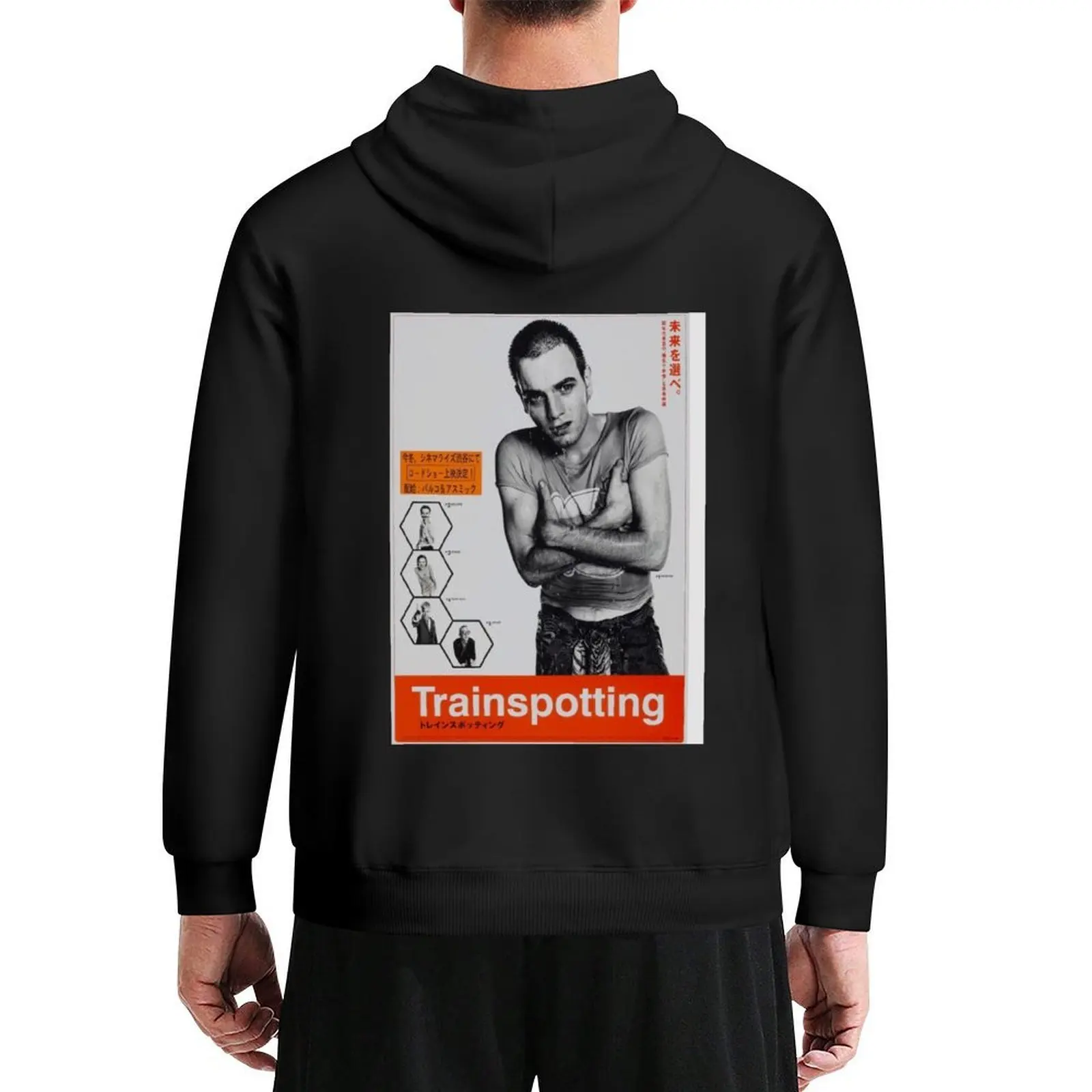 

trainspotting (japanese poster) Hoodie men's coat winter clothes anime clothes fashion men designer hoodies
