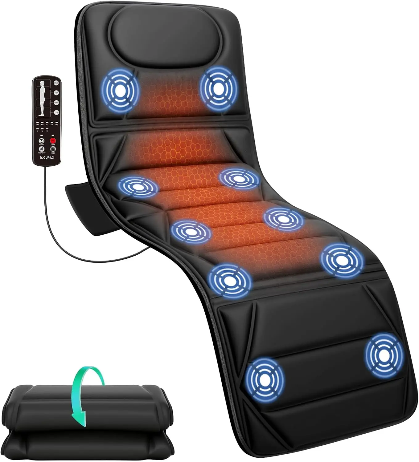 Full Body Heated Massage Mattress Pad Gift Women Men
