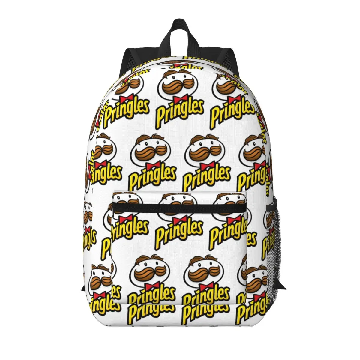 Potato Crisps Chips Pringles Print Student Backpack School Bag Hiking Travel Daypack for Boys Girls Bookbag Shoulder Bags