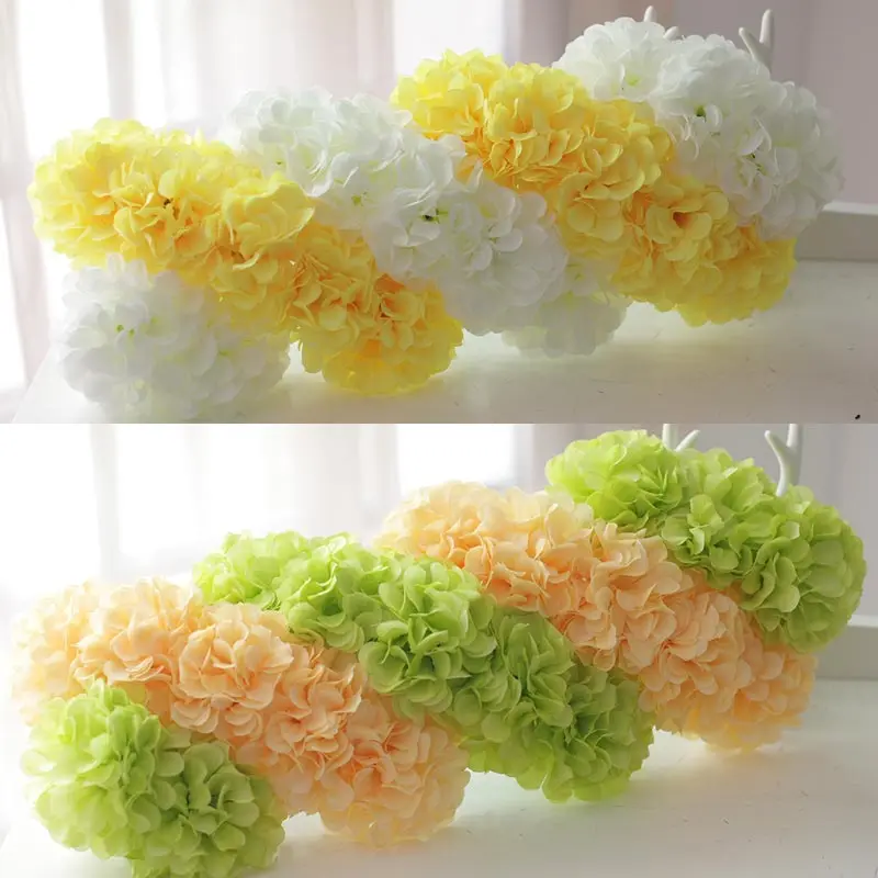 

11CM Dia. Chrysanthemum Flower Head Ball Simulation Fake Silk Road Party Household Decor Photo Back Wall Artifical flowers