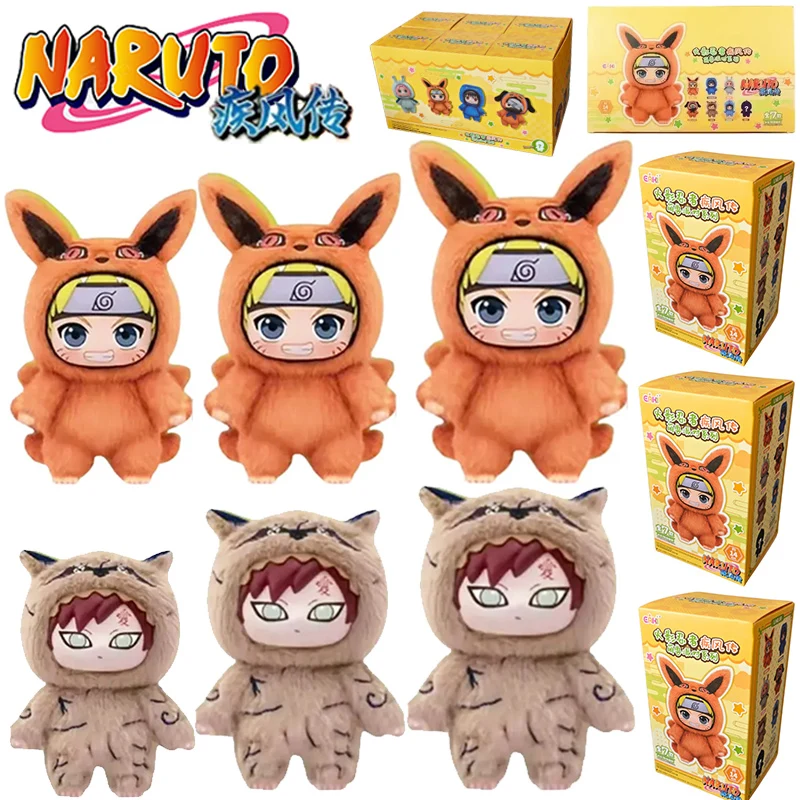 EAKI Naruto Scatola Cieca Shippuden Party Series Uzumaki Farcito Shippuden Peluche Figura Ornamento Collezione di Giocattoli Regalo di Compleanno per Bambini