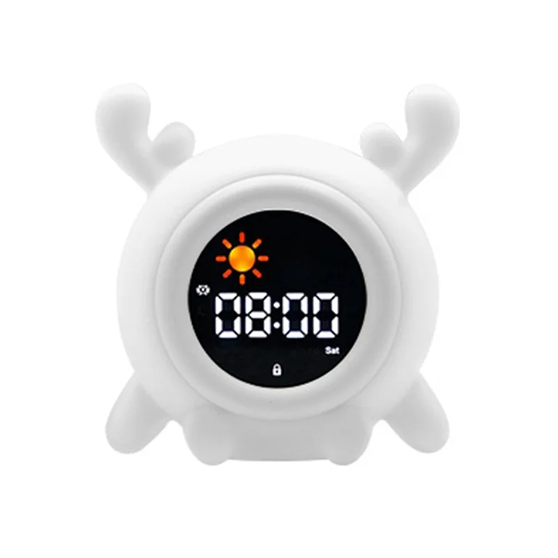 Kids Sleep Training Alarm Clock With Night Light, Timer, And Memory Function, Ideal For Toddlers And Children