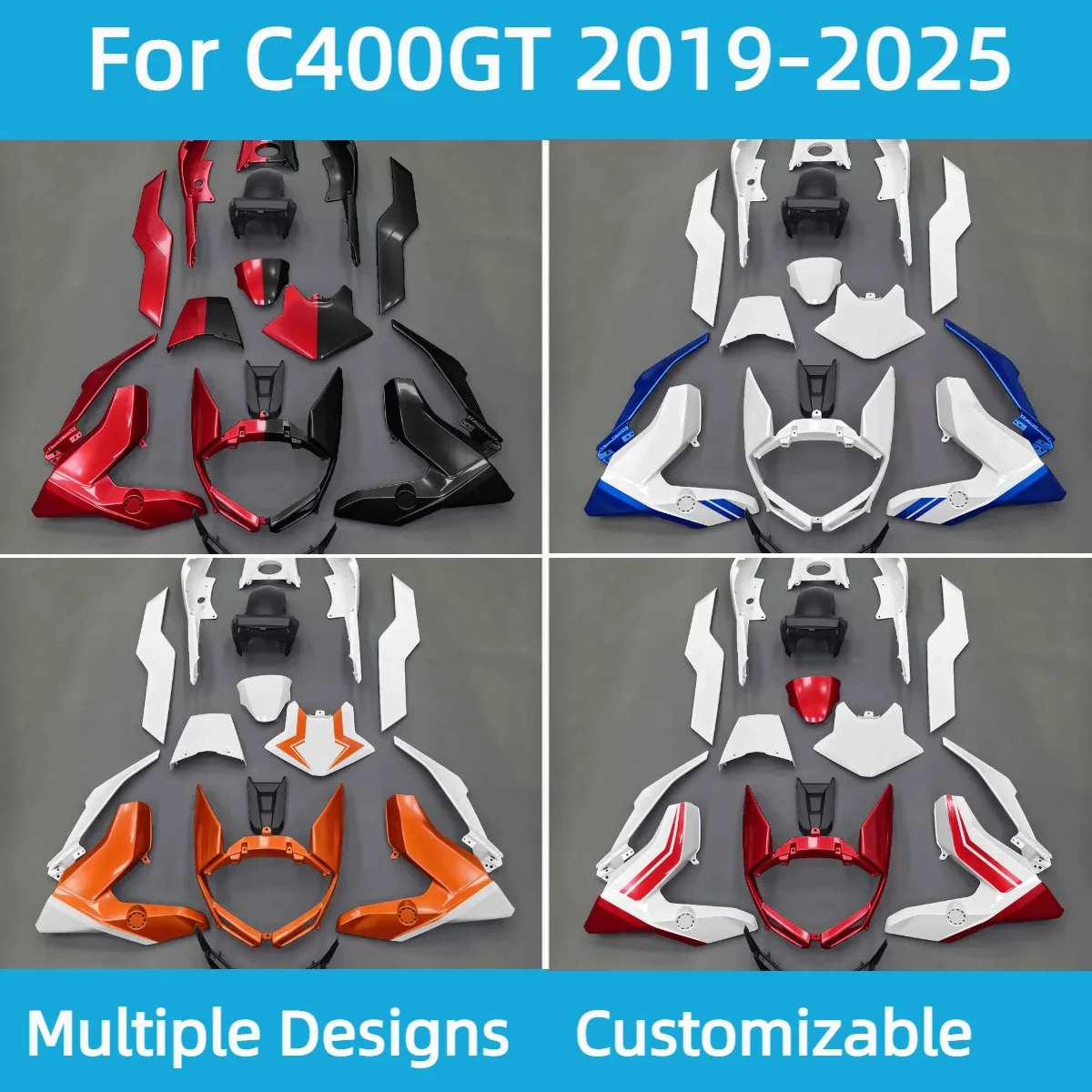 

For BMW C400GT 2019-2025 Motorcycle Accessories Fairings C 400GT 19-25 Aftermarket ABS Plastic Fairing Body Parts Kit