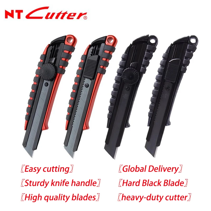 Japanese original NT CUTTER PMGL-EV02R safety lock/spiral lock large utility knife multi-functional 18mm heavy-duty cutting knife PMGL-EV01