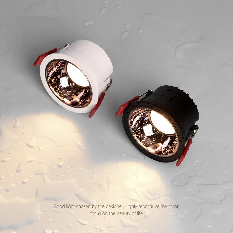 

IP65cob waterproof spotlight recessed 75 bathroom bathroom wet area kitchen without main light design