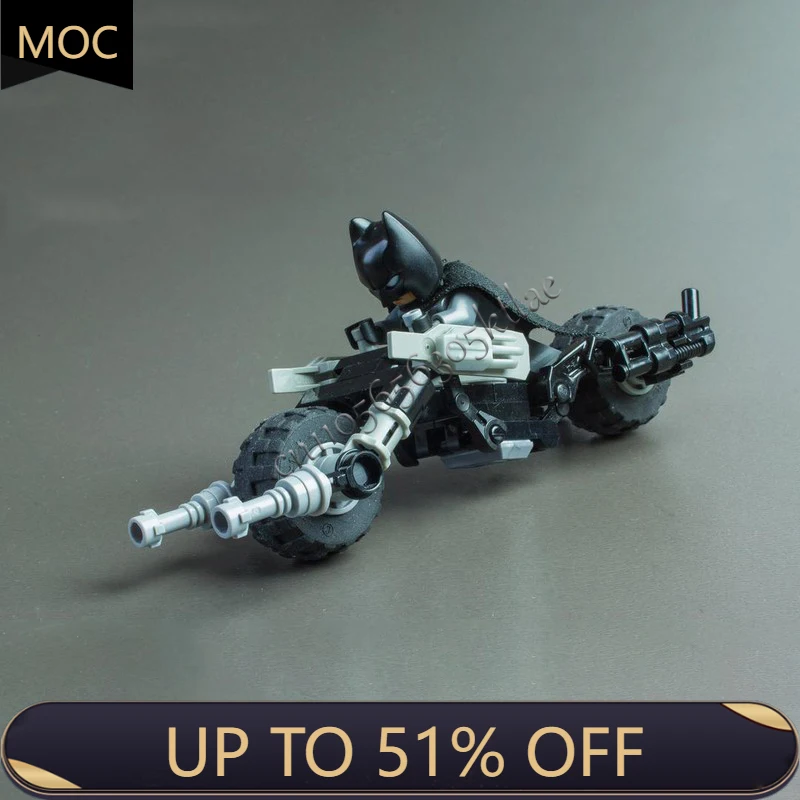 

50 PCS MOC Famous Movie Series Protagonist's Motorcycle Model DIY Building Bricks Creative Assembly Educational Toys Kids Gifts